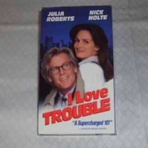 VHS Tape I Love Trouble Julia Roberts Nick Nolte